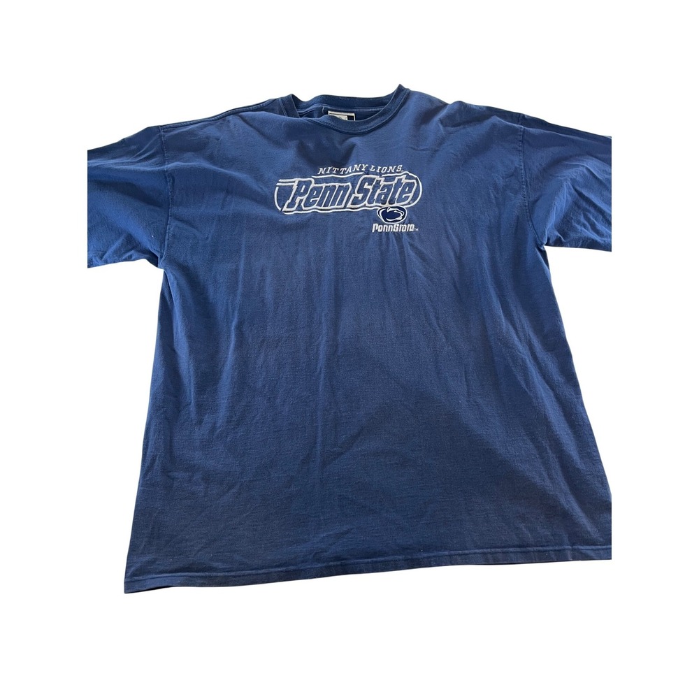 Puma Penn State Nittany Lions Navy Blue T Shirt Mens XL‎ Cotton College